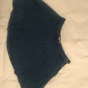 American Apparel Jean Miniskirt